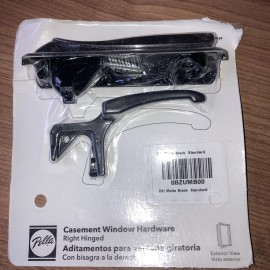 For Pella Pella Casement Window Crank Black Right Hinge EXTENDED LOCK  2000 - Current