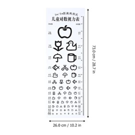 Mipcase TV Board Vision Test for Children: Vision Test Board Cartoon Vision Board Children's Vision Chart Visual Sharpness Board Wall Chart for Home Clinic Eye School Vision Test Chart