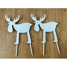 Elk Metal Duo 2 x Elk Plug Decoration Christmas Decoration Home and Garden