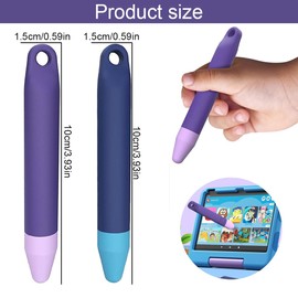 Kinderfreundliche Stylus-Stifte für Touchscreens, 2 Stück Tablet-Eingabestift, violett-blauer Eingabestift, universeller kapazitiver Eingabestift, kompatibel mit Tablets und Telefone, mehrfarbig