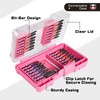 Geinxurn 70Pieces Impact Screwdriver Bits Set, Magnetic S2 Steel 1”/2”3”Phillips/Square/Torx/Slotted/Hex/Pozi