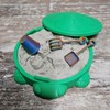 3D Printed Desktop Turtle Box - Color: Brown Top