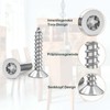 Dayalo Pack of 50 M5 x 16 Countersunk Screws Wood