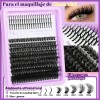Kit De Extensión De Pestañas De 4 Cajas, 832 Pcs