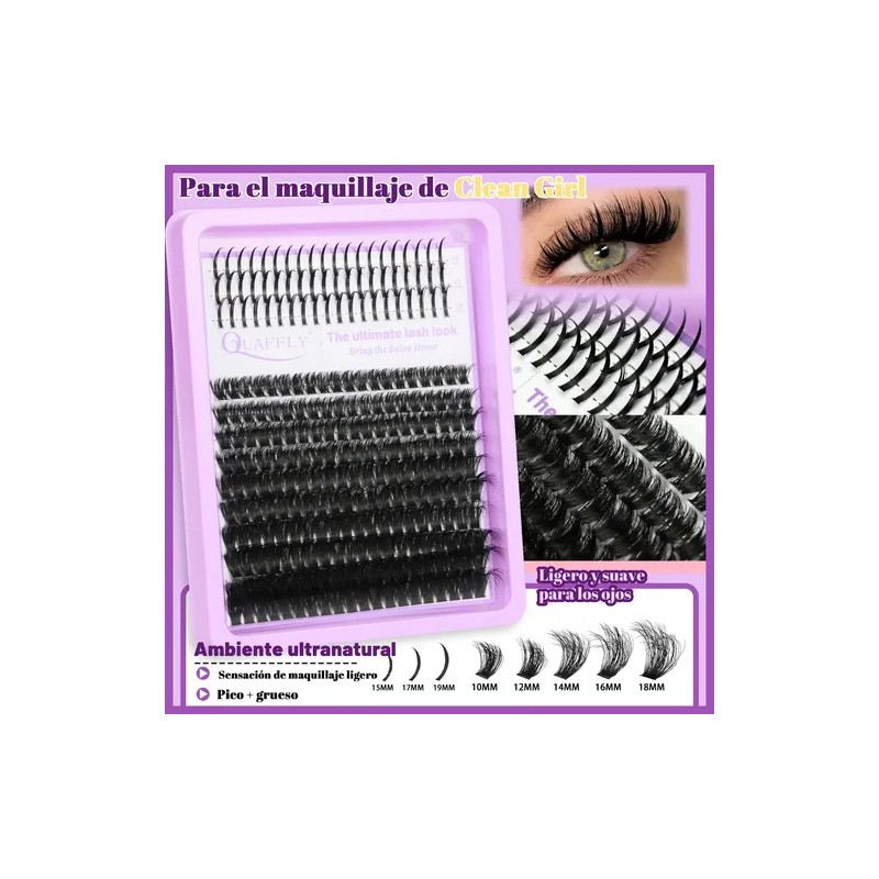 Kit De Extensión De Pestañas De 4 Cajas, 832 Pcs