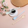 5pcs Long Handle Mixing Spoon 7.2 Inch Colorful Coffee Stirring