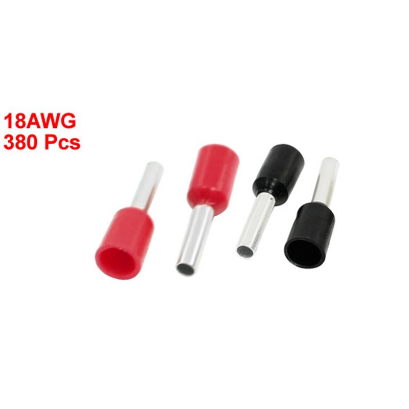 18 AWG Cable E1008 Red Black Pre Insulating Ferrules Wiring