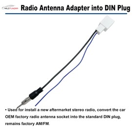 Radio Antenna Adapter Compatible with Toyota Subaru Scion Aftermarket Radio Stereo Antenna Adapter for 4 Runner Camry Corolla Aftermarket Stereo Antenna Connector Replacement DIN Adaptor Cable Plug