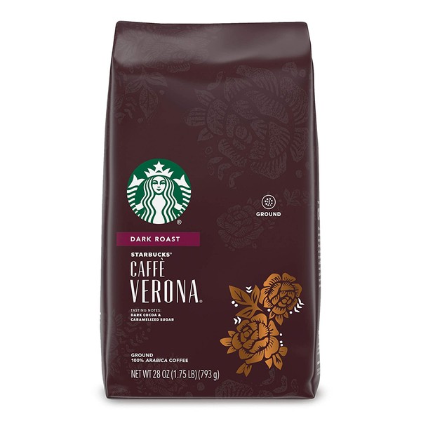 Starbucks Dark Roast Ground Coffee — Caffè Verona — 100% Arabica — 1 bag (28 oz.)