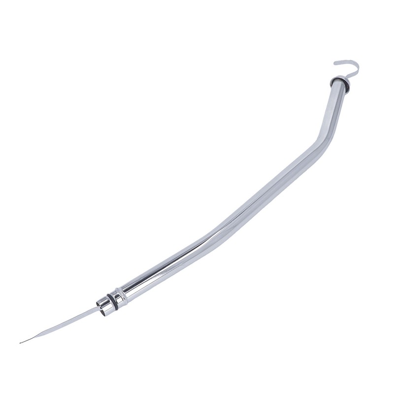 22in Transmission Oil Dipstick Silver Chrome Stainless Steel Tube for