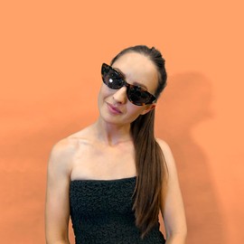 LONDON MOLE Eyewear - Naughty Sunglasses - Cat Eye Sunglasses - Fashion Brand - UV400 Protection - Cool Sunglasses - Spring Hinges - Tortoiseshell - Black Lens