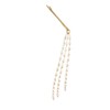 Yueton 2pcs Moda Mujer Perlas Artificiales Borla Cadena Clips Barrettes