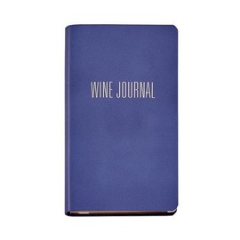 Electric-Blue Leather Pocket Wine 5-in Journal by Graphic Image -