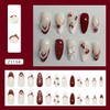 Red Cherry Press on Nails Medium Almond Fake Nails 3D