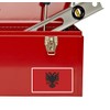 2 x 10cm Albania Flag Vinyl Sticker Bike Laptop Car