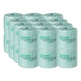 Green Heritage, 2-Ply Toilet Paper, 500 Sheets per Roll, 24 Rolls