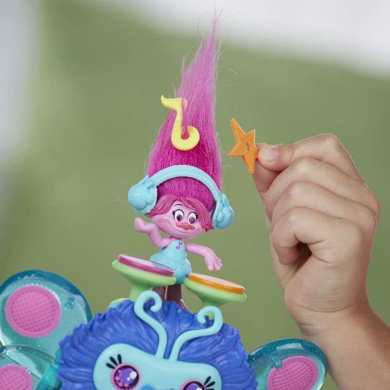 Hasbro Trolls B9885100 - Trollstadt DJ-Käferpult mit Poppy Spielset