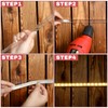 Chunful 36'' 6 Pack Cabinet Door Protector 3/4 '' Clear