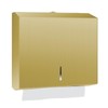 Stardrix Paper Towel Dispenser Wall Mount, Brushed Gold Stainless Steel