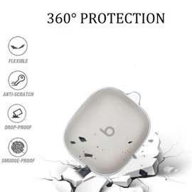 [4 in 1] Clear Case Compatible with Beats Powerbeats Pro 2 with Keychain & Lanyard, Soft Transparent Shockproof Case for Powerbeats Pro 2 with Cleaning Kit