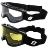 Birdz Eyewear Padded Fit Over Motorcycle Goggles 2 Pairs Anti-Fog