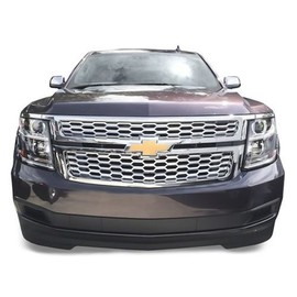 DeluxeAuto Chrome Grille Overlay (2 Pieces Kit) is Compatible with 2015 2016 2017 2018 2019 2020 Chevy Tahoe Suburban LS/LT