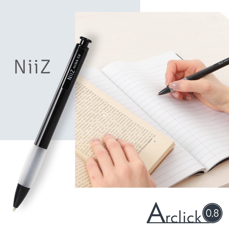 NiiZ - Arclick 0.8 - Retractable Ballpoint Pen 0.8mm -