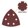 SWZHAI 120 Pcs Triangle Sanding Pads, 80 Grits Detail Sander
