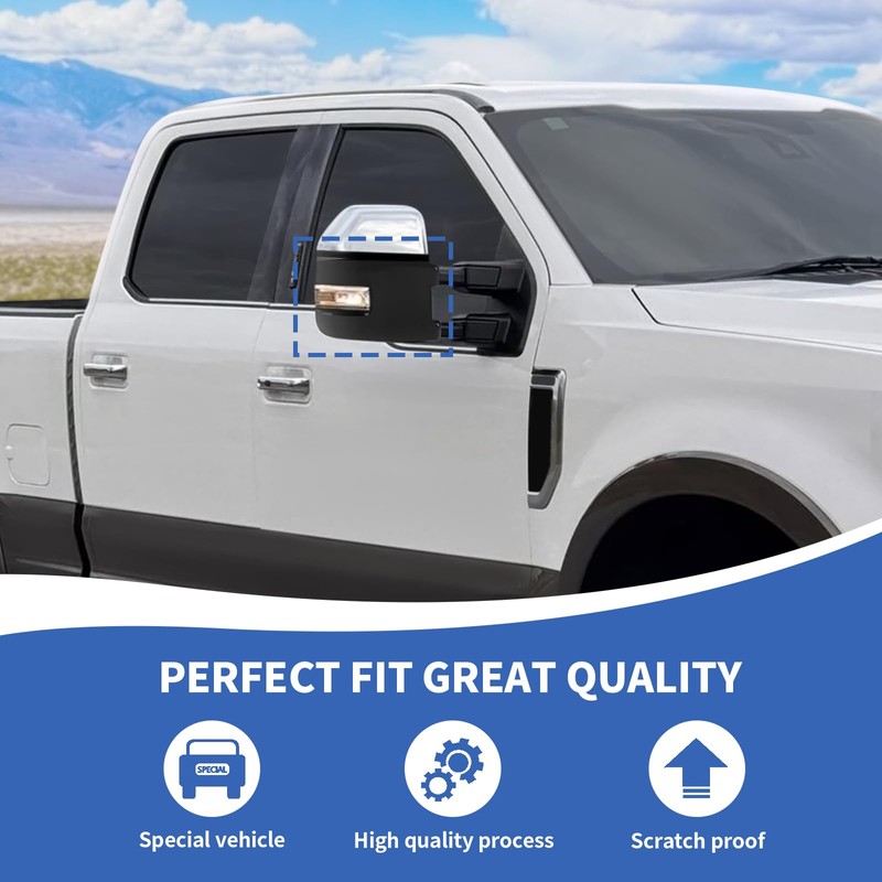 RAZPOY Rearview Mirror Cover Side Mirror Shell Trim Compatible with