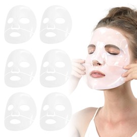 Advanced Snail Mucin Glass Glow Hydrogel Mask, Collagen Face Mask, Deeply Hydrate & Rejuvenate, Glass Skin Face Mask Korean Skincare for All Skin Types, Pack of 6