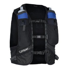 Conquer. 15L Running Vest with 2 x Flasks for Women/Men, Ultralight Hydration Backpack, Trail Running Backpack, Hydration Vest, Running Vest