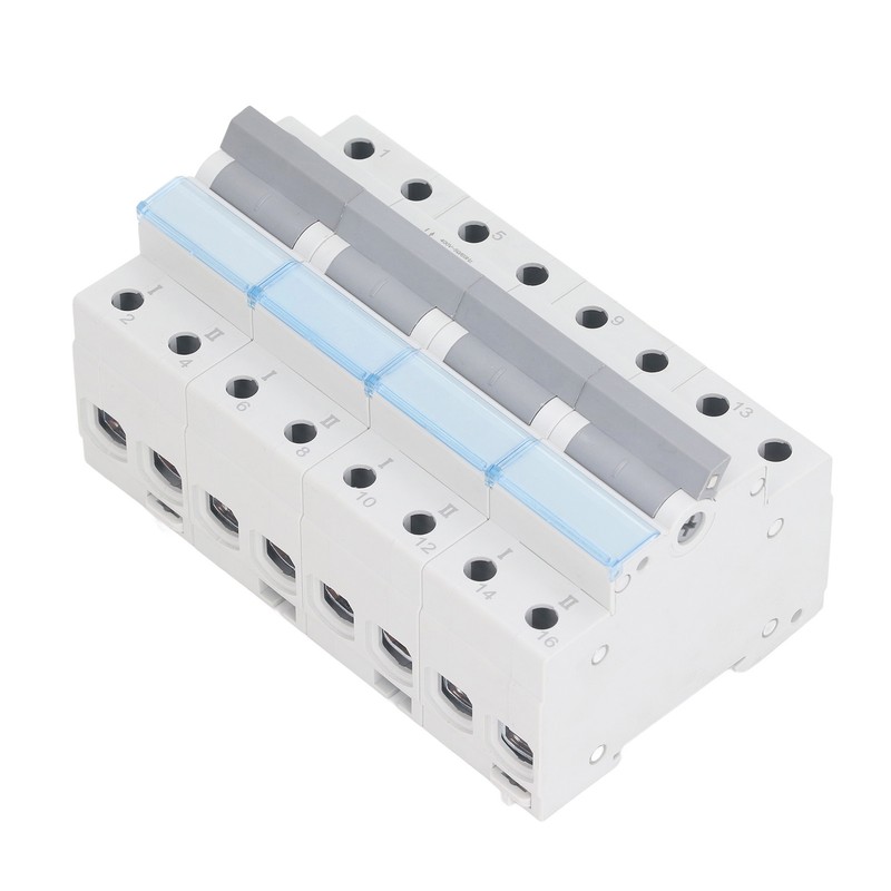 400VAC Dual Power Manual Transfer Switch DIN Rail Mount Single
