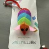 CA&T Pretty Litter Rainbow Mouse Cat Toy with Bell Tail