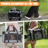 Pet Carrier with Wheels - Soft-Side Wheeled Cat Carrier for