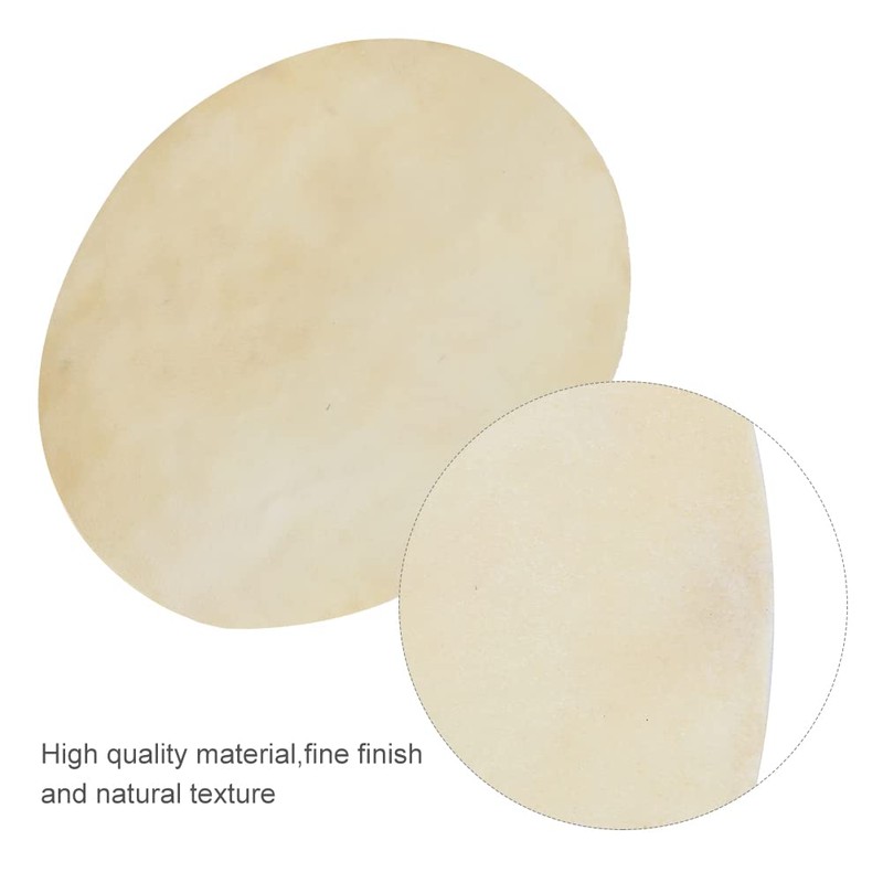 Changor Durable Buffalo Leather Bongo Drum Head Buffalo Skin Smooth