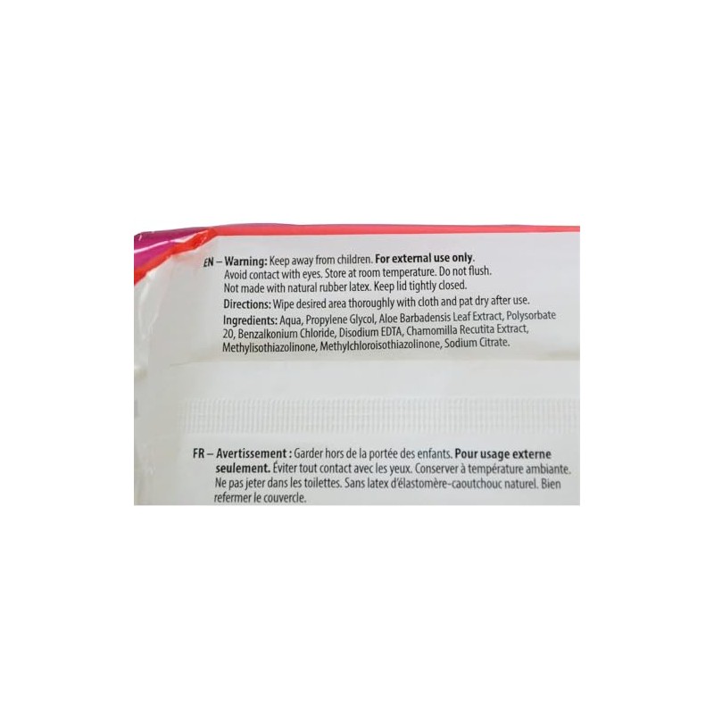 Cardinal Health 2AWU-96 Personal Cleansing Wipe, Non-Flushable, Fragrance Free, 9