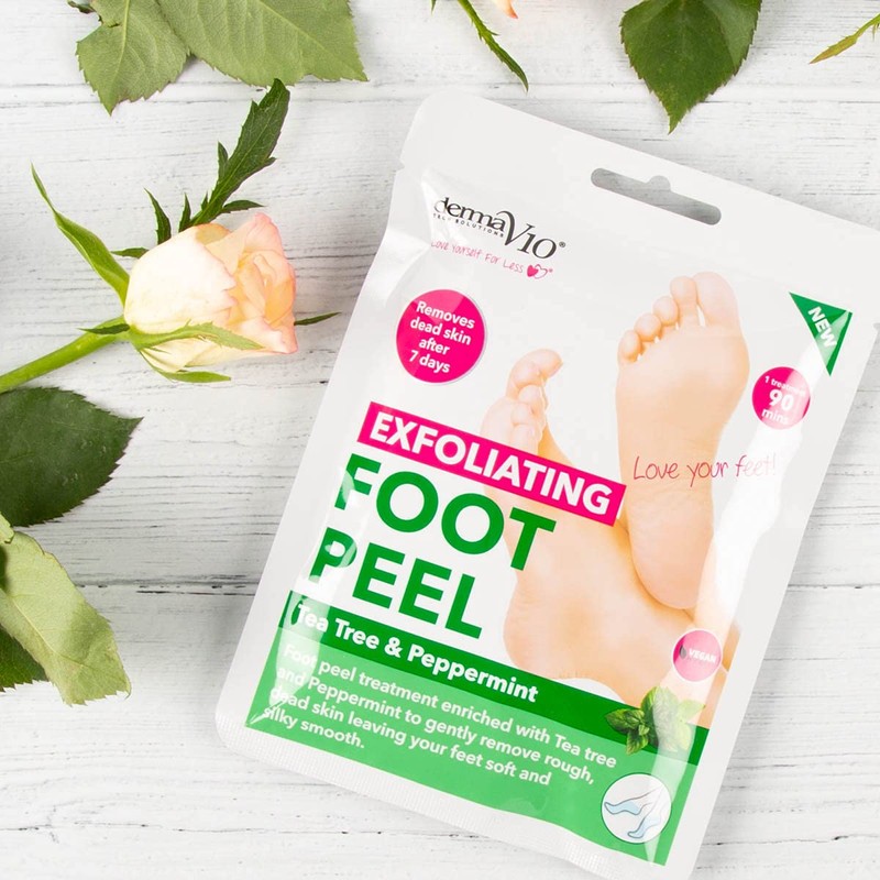 DermaV10 Exfoliating Foot PeelTea Tree and Peppermint