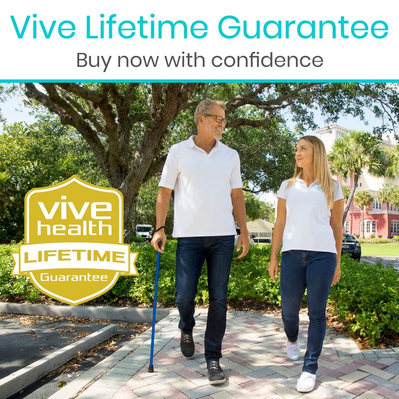 Vive Folding Cane - Foldable Walking Cane for Men, Women