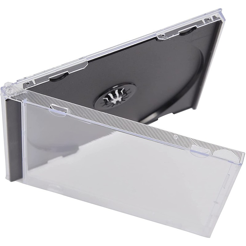 Vision Media® 10 X Single CD jewel Case inc Black