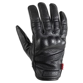 Noru Doro Cowhide Leather Carbon Fiber Knuckle Armored Sport Style Riding Glove Touchscreen Compatible