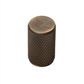 Carlisle Brass Knurled Cupboard Knob, Antique Brass, FTD702