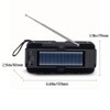 Emergency Portable Solar Radio AM FM Radio with LED Flashlight