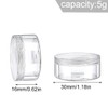 HNJUSR Pack of 24 Jars, 3 ml Empty Jars, Clear