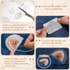 Lewtemi 50 Pcs Water Soluble Embroidery Patterns Wash Away Stabilizer