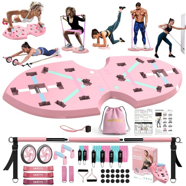 LALAHIGH Home Workout Equipment for Women, Multifunction Push Up Board,