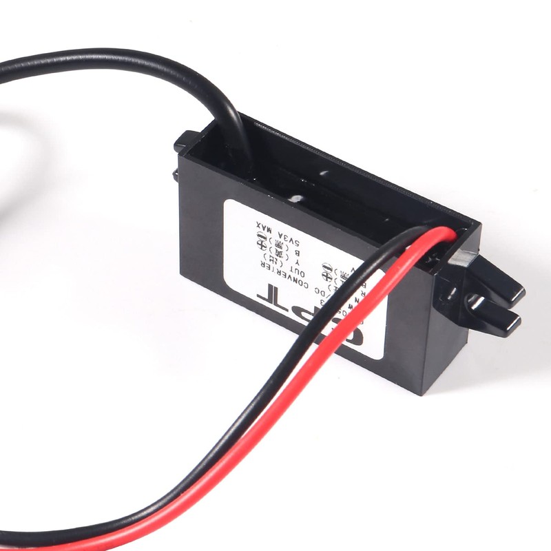 Aoicrie DC-DC 12V to 5V 3A Micro Dual USB Converter