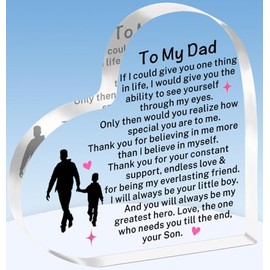 TTOVEN Dad Gifts from Son Dad Plaque Father's Day Birthday Gifts for Dad Christmas Gifts