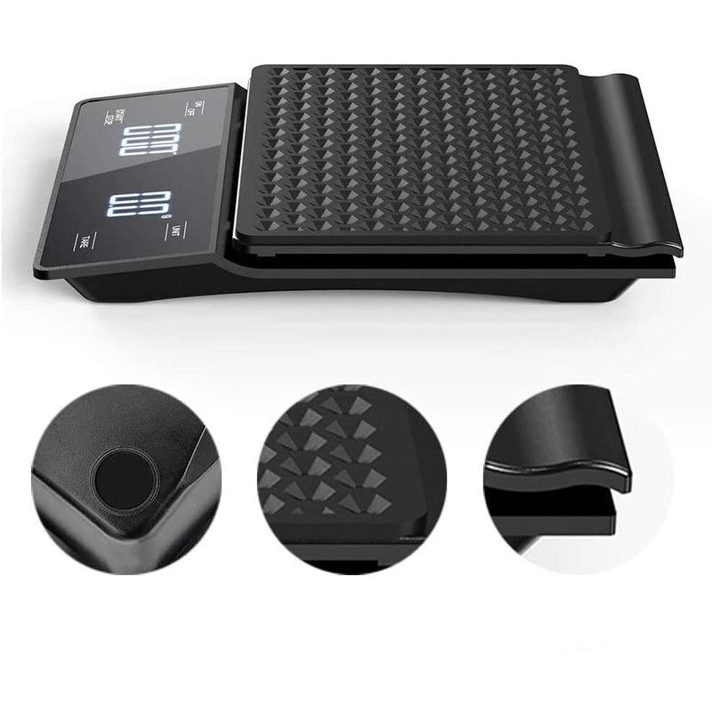 Gywjioy Coffee Scale with Timer, 3kg/0.1g High Accuracy, Drip Espresso