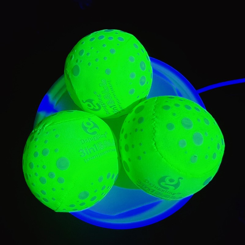 Glow in The Dark Soft Juggling Ball Set of 4