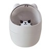 JVHLOV Desktop Trash Can with Lid, Mini Desktop Bin, Plastic